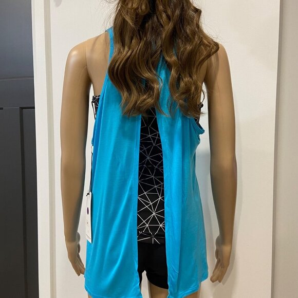 Karma sleeveless top, activewear tank, yoga, gym apparel open-back cover up XS - Picture 3 of 12